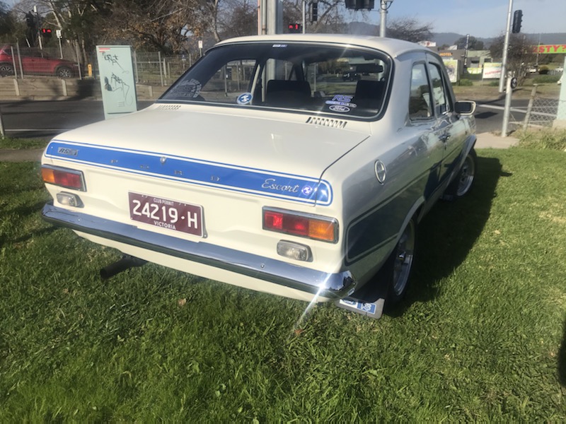 Escort painted and masked for cut & polish